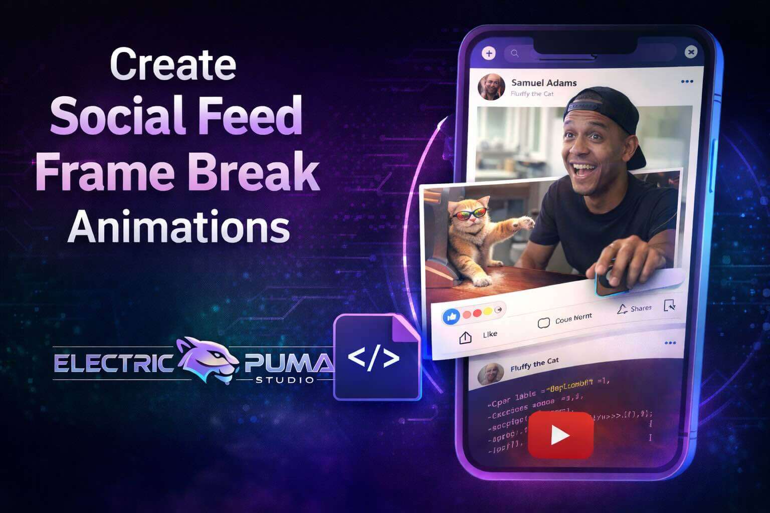 How to Create Social Feed Frame Break Animations - The Electric Puma