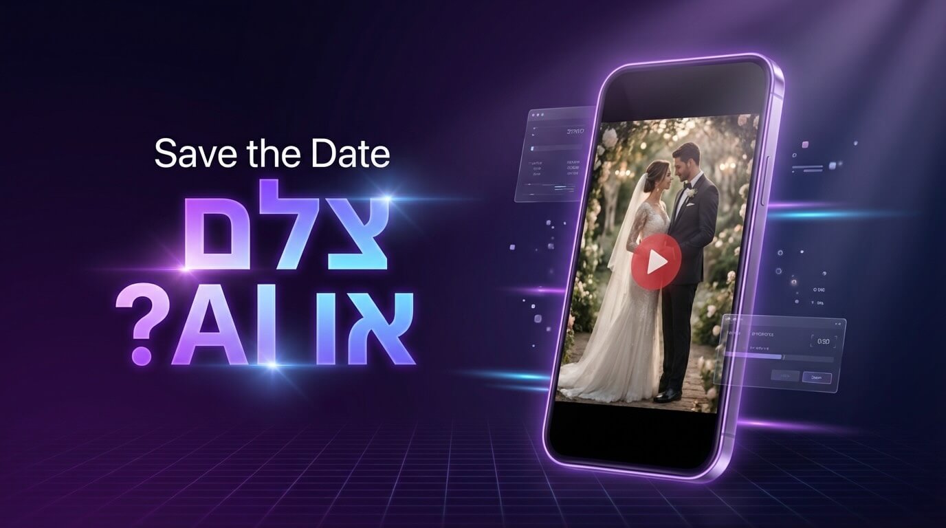 סרט save the date עם בינה מלאכותית לחתונה