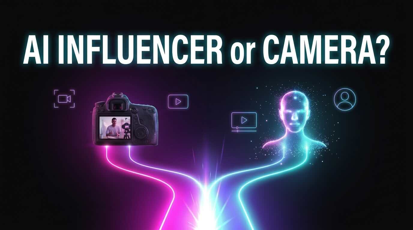 AI-based influencers vs. a real camera — which is right for your business?