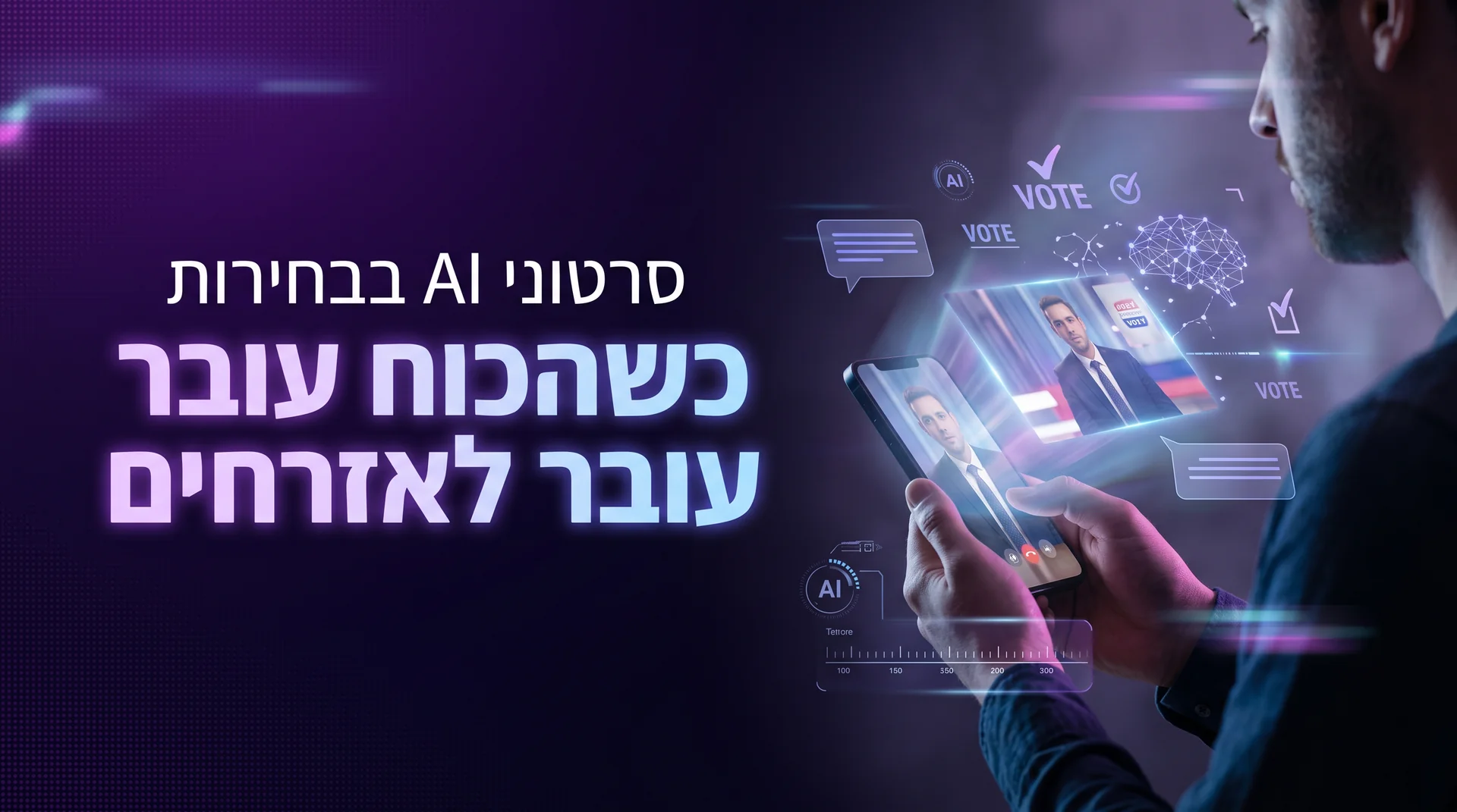 סרטוני בינה מלאכותית בבחירות — כשהכוח עובר גם לאזרחים