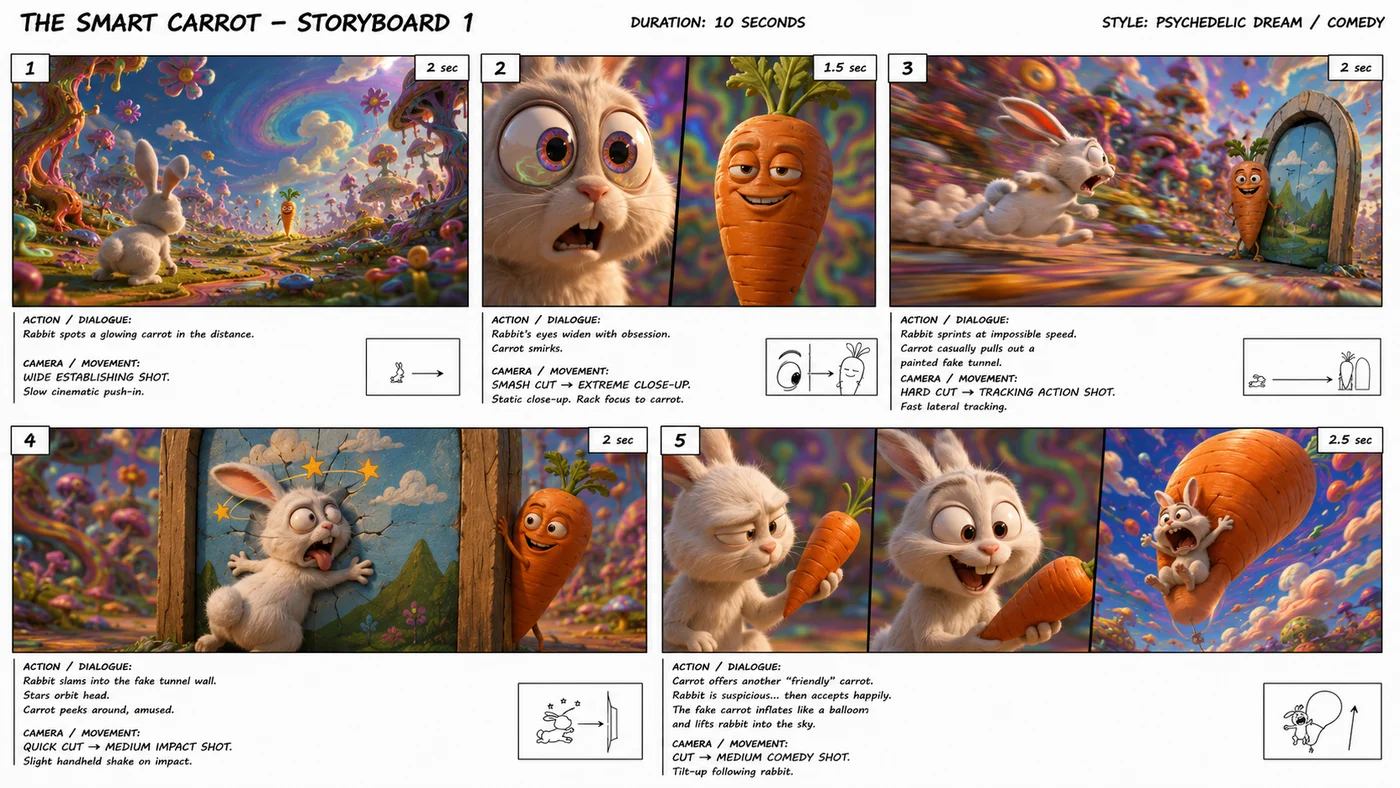 The Smart Carrot – Storyboard 1