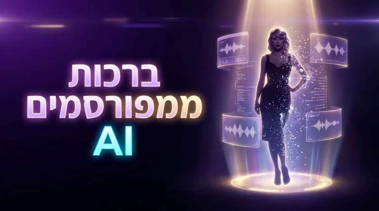 ברכות ממפורסמים באמצעות בינה מלאכותית
