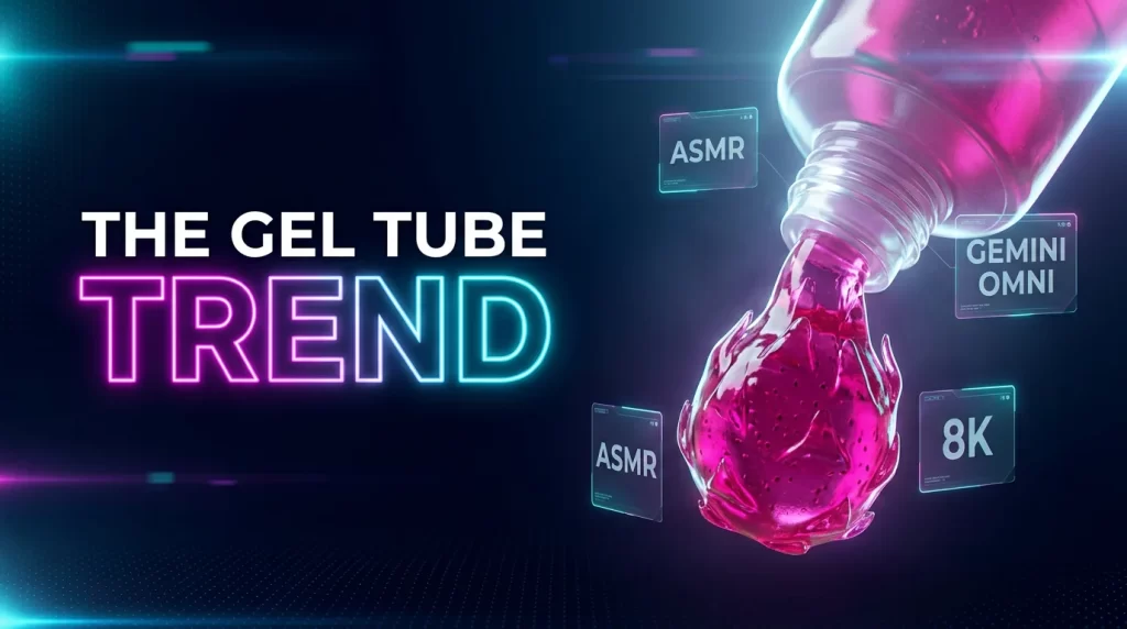 AI gel tube fruit trend hero image