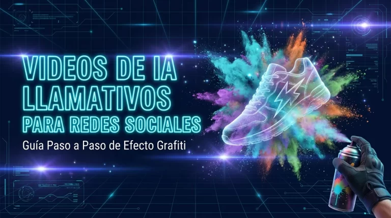 Videos de IA llamativos para redes sociales — guía paso a paso de efecto grafiti