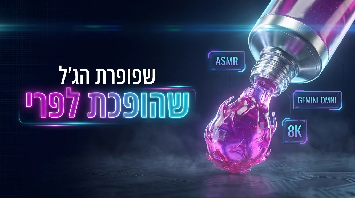 טרנד שפופרת הג’ל שהופכת לפרי בבינה מלאכותית