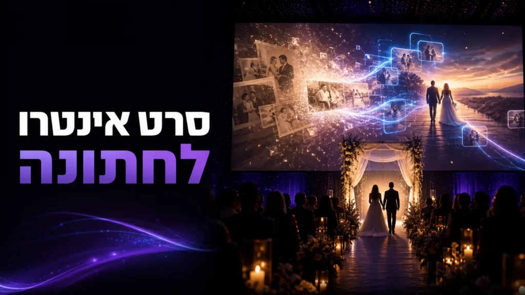 4 סיבות שסרט אינטרו לחתונה הוא הדבר הכי חכם שתעשו ליום הגדול שלכם 25 סרט אינטרו לחתונה המוקרן לפני הכניסה לחופה