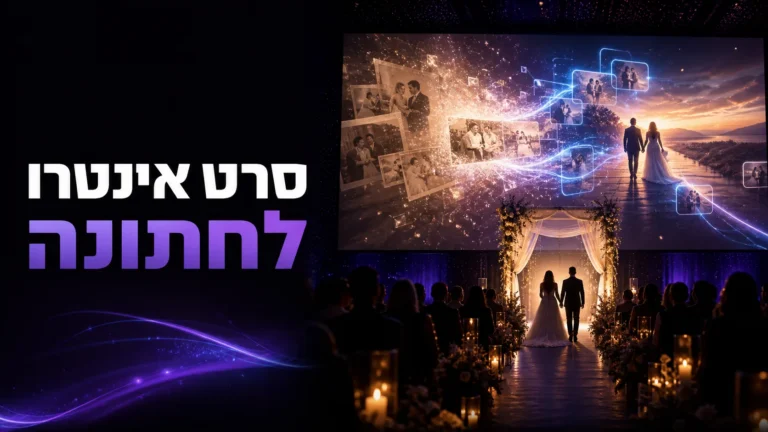סרט אינטרו לחתונה המוקרן לפני הכניסה לחופה
