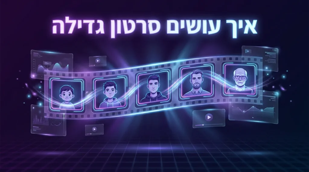 איך עושים סרטון גדילה 3 איך עושים סרטון גדילה - ציר זמן של תמונות משתנות